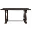 Ensemble 6 pièces de table et chaises de salle à manger avec pieds de forme spéciale et dossiers et coussins recouverts de mousse pour la salle à manger-1122901498-1122901476
