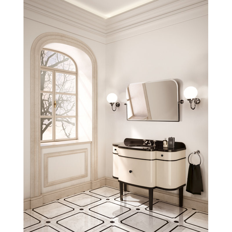 Music 47.44'' W Single Vanity, Cream