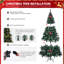 Sapin de Noël artificiel enneigé de 2,13 m avec guirlande lumineuse DEL blanc chaud de 150 DEL, 8 modes d'éclairage et télécommande