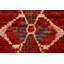 Tapis rouge rouge marocain noué à la main 3 x 10