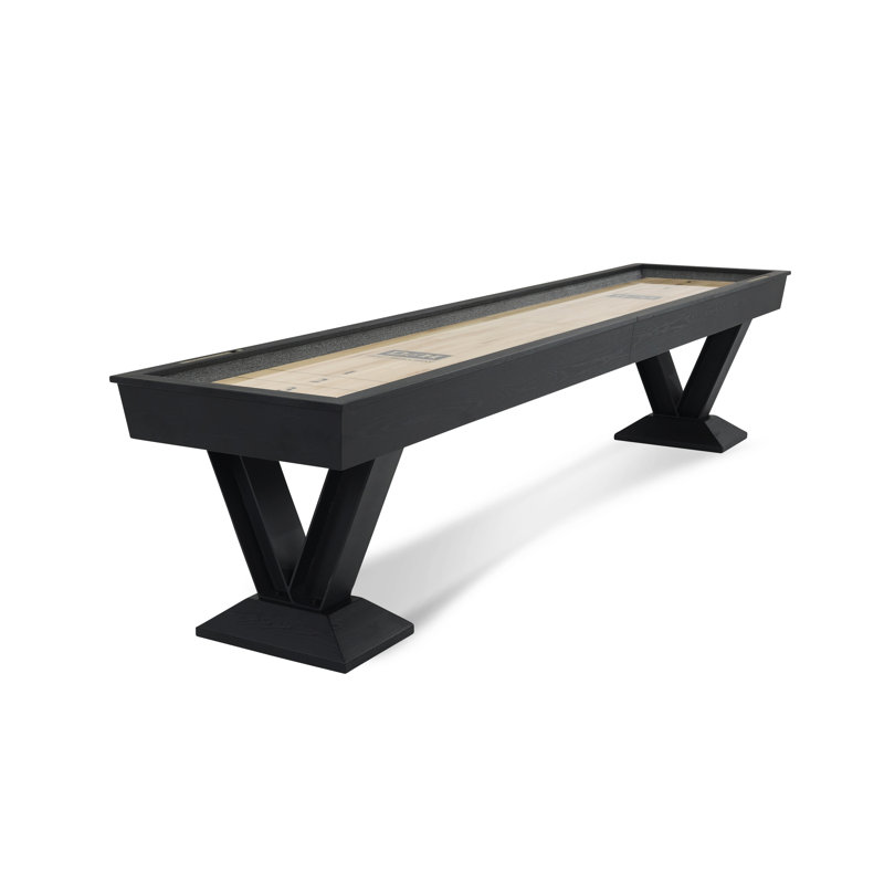 Savant Shufflboard Table in Black Ash