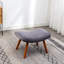 Fauteuil d'appoint pliable en velours gris assorti-121075391