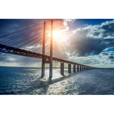 The Bridge Oresundsbron - Wrapped Canvas Print