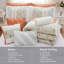 Ensemble d'édredon en coton percale 9 pièces Cottage Chic avec détails en dentelle et nervures, taille grand-122457497-122457499
