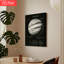 1 pièce, art mural encadré, art mural sur toile noir et blanc de Jupiter-132916584