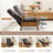 Penning Walnut Breathable Leather Push-Back Recliner-102834353