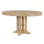 Table ronde extensible pour salle à manger de cuisine, salle à manger (bois naturel délavé) TREXM Farmhouse Table-1422018768