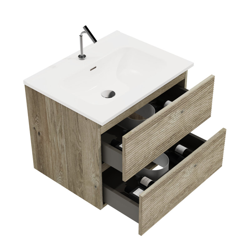 Single Bathroom Vanity with Ceramic Top