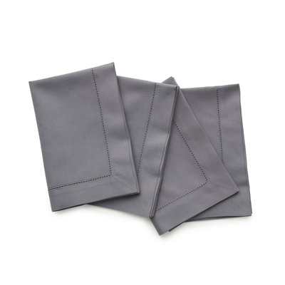Cotton Linen Hemstitch Dinner Napkins