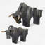 Ensemble de sculptures en bronze Mitleff