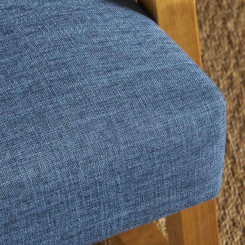 Chaise berçante Nerstrand, Bleu feutré