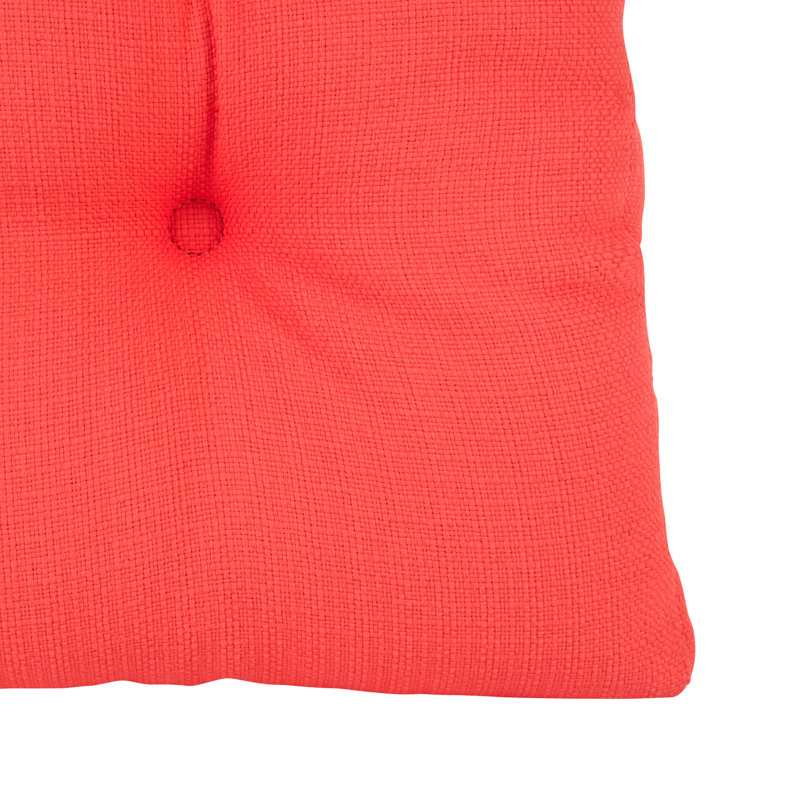 Non-Slip Dining Room And Kitchen Seat Cushions, 15 X 15 X 3 Inches, Coral, 3" H x 17" W x 17" L