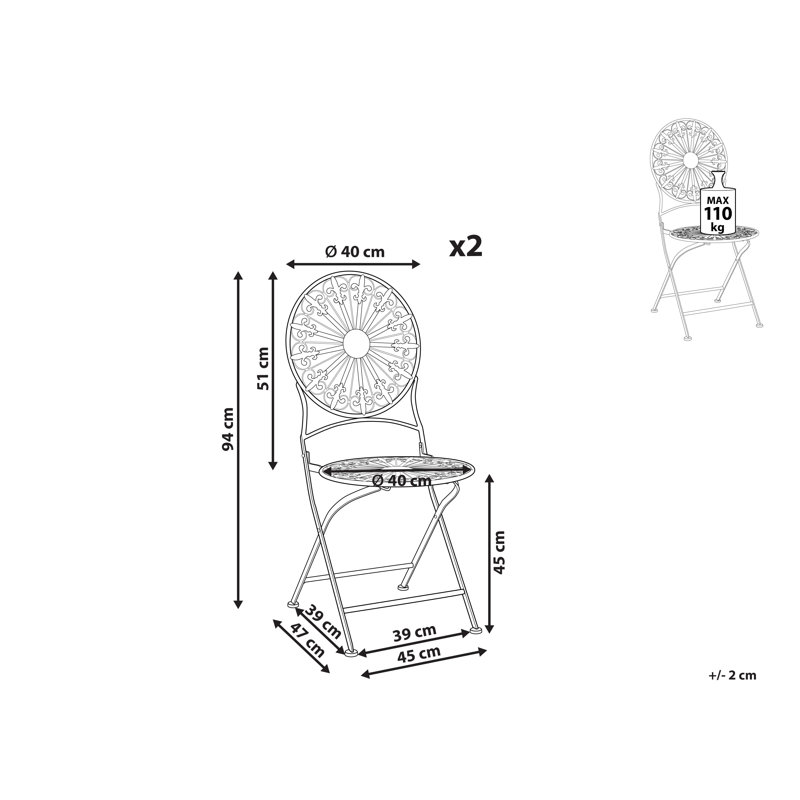 Midlothian Stacking Patio Dining Side Chair