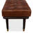 Prince Albert Genuine Leather Upholstered Bench