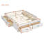 Full Size Platform Bed With 6 Storage Drawers-905232013-905232016