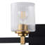 Lampe murale 4 lumières en verre noir mat à intensité variable