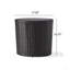 Kingstown RD Barrel Side Table,  Outdoor Wicker End Table