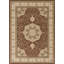 Harpersville Oriental Area Rug in Brown/Ivory