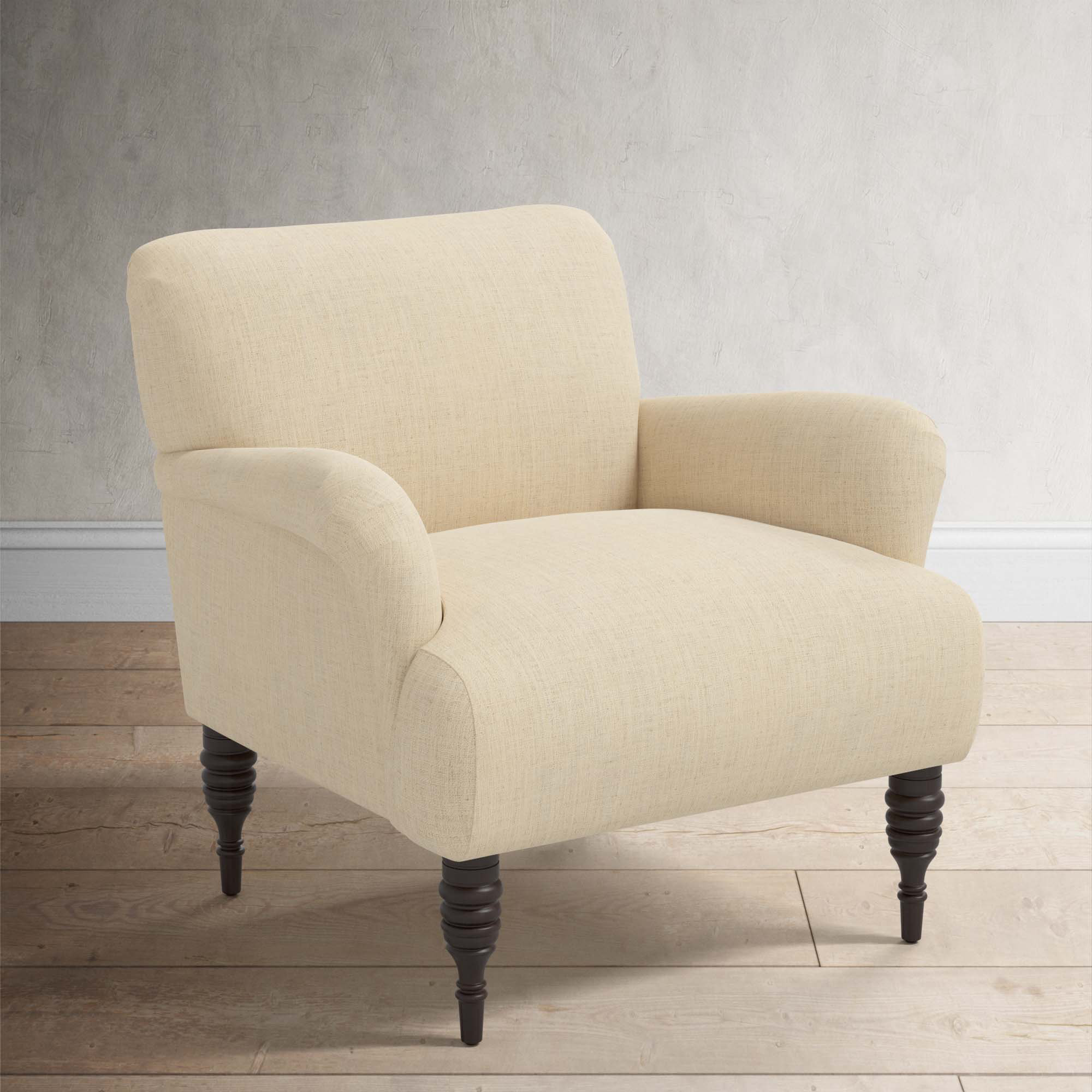 Allura Upholstered Armchair, Classic Linen Linen