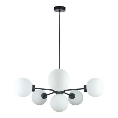 Charlye 6 - Light Matte Black Sputnik Pendant