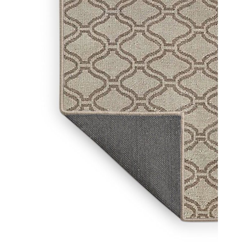 Tapis beige à motif géométrique Lynn, Rectangle 4 pi x 6 pi