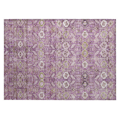 Coleharbor Washable Floral Indoor / Outdoor Rug