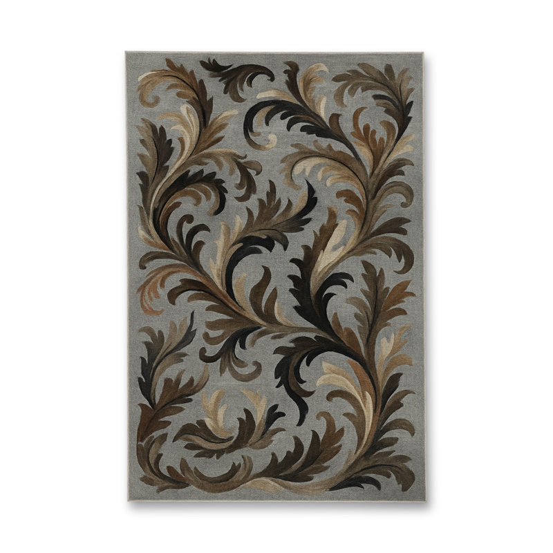 Tapis bleu tissé lavable rétro Mosso, 3'3" x 9'10"