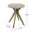 Wooden Round Patio Side Table With X-Leg Design-1450205045