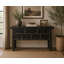 Capri 7 Drawers Sideboard Distressed Black 60x17x35H