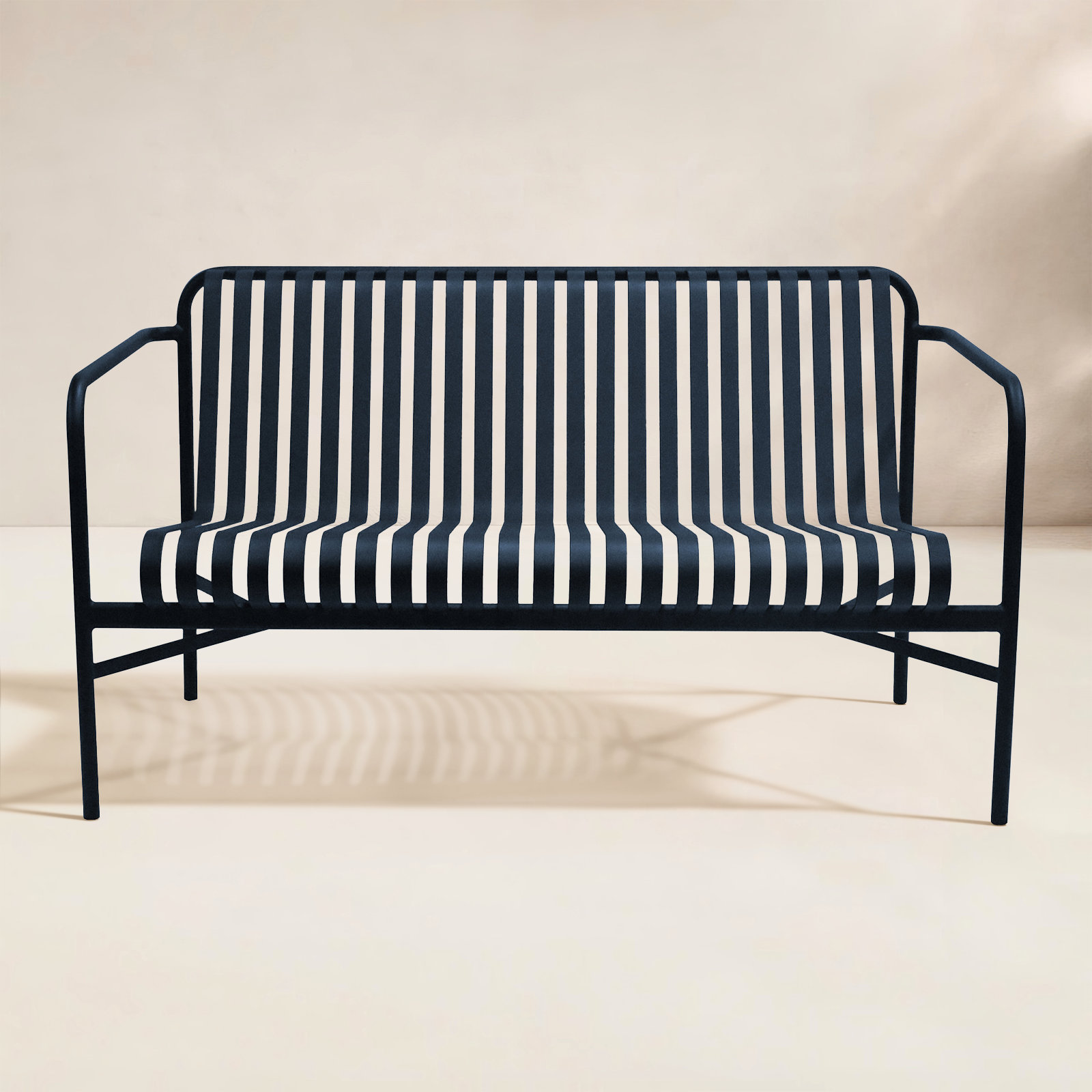 Abra 53" Patio Loveseat, Dark Blue