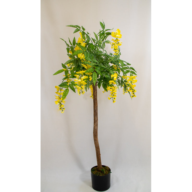 120cm Faux Flowering Tree Tree in Pot