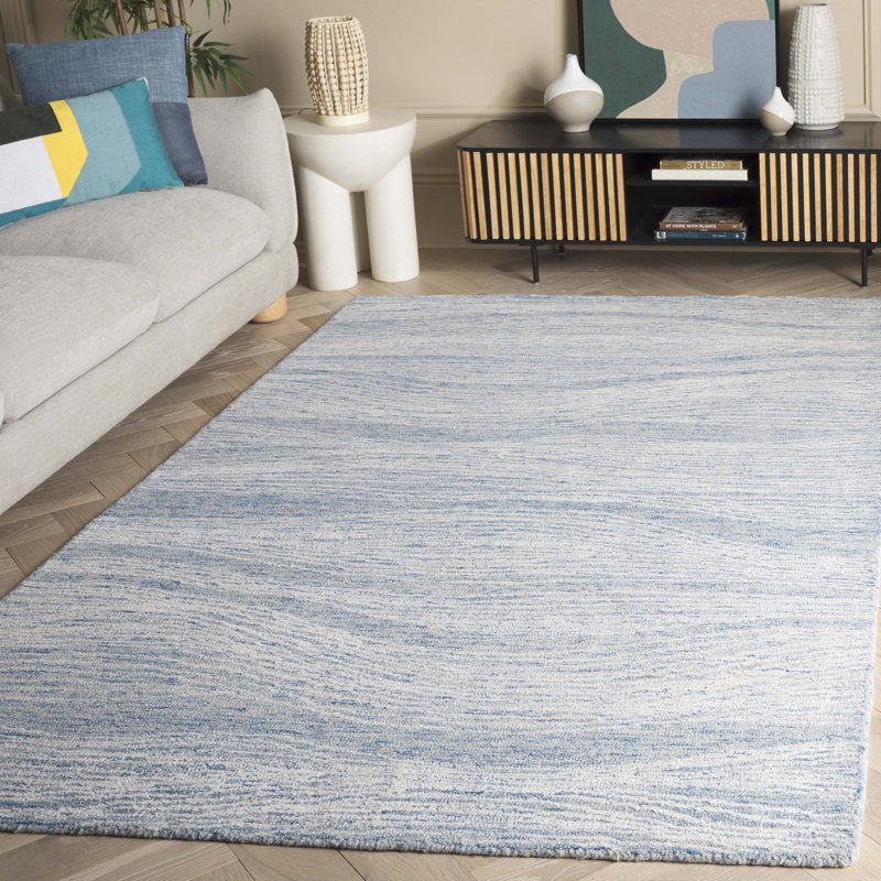 Abstract Wool Hand Tufted Area Rug, Rectangle 152 x 244 cm