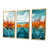 Toile avec cadre flottant or