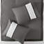 Édredon pour grand lit 8 pièces Hotel Style - gris foncé