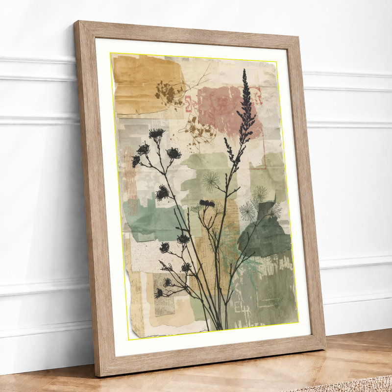 Study Botanical - Framed Print, A1 - 84.1 x 59.4 cm, Oak