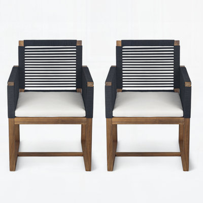 Chaise de salle à manger d'extérieur (ensemble de 2)