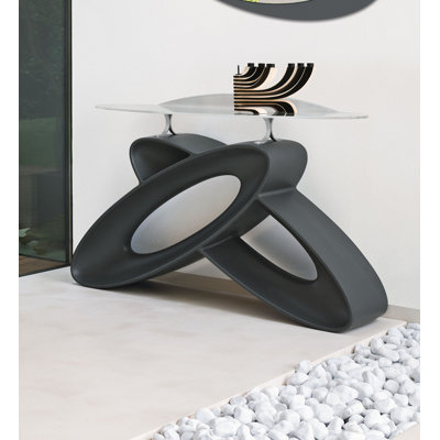 Palacios 133cm Glass Top Console Table