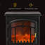 Foyer électrique chauffant 22 po, 3 flammes réalistes, réglable en chaleur, portable, 750 W / 1 500 W, noir, solution de chauffage puissant polyvalente
