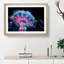 Fairground Swing at Night in Abstract - Picture Frame Graphic Art Print-55726083-55726091