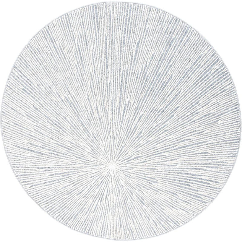 Wess Performance Abstract Rug, Round 6'7"