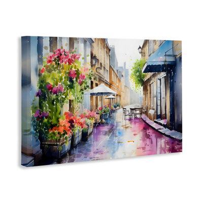 Summer Street Scene Canvas, design by LSR Creative Studio