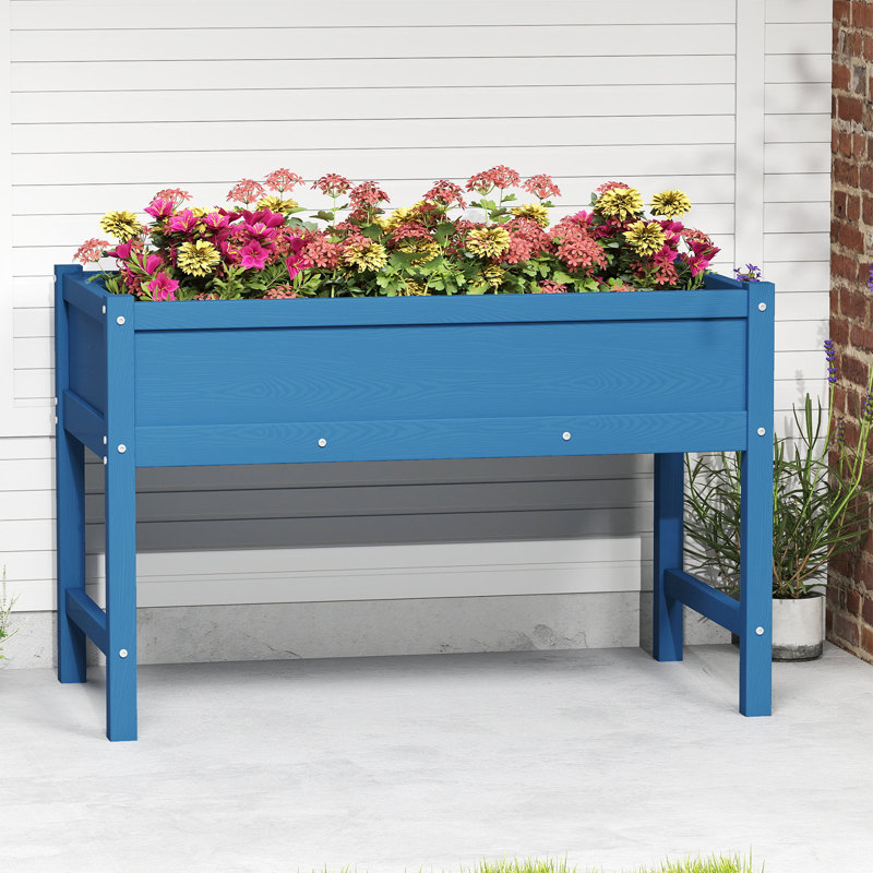 Elevated Garden Planter Box HDPE Structure-Stronger- Indoor/Outdoor Use, Navy