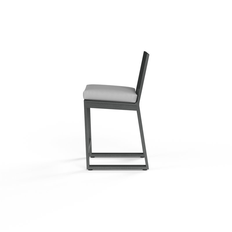 Redondo Outdoor Bar Stool, Bar Stool (30" Seat Height), Canvas Natural Sunbrella® Canvas