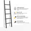 6 ft Wooden Blanket Ladder-2093077588