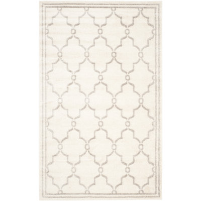 Ammundsen Geometric Ivory/Light Gray Area Rug