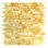 Carreau de mosaïque en verre 0,5 po x 1,25 po Amber
