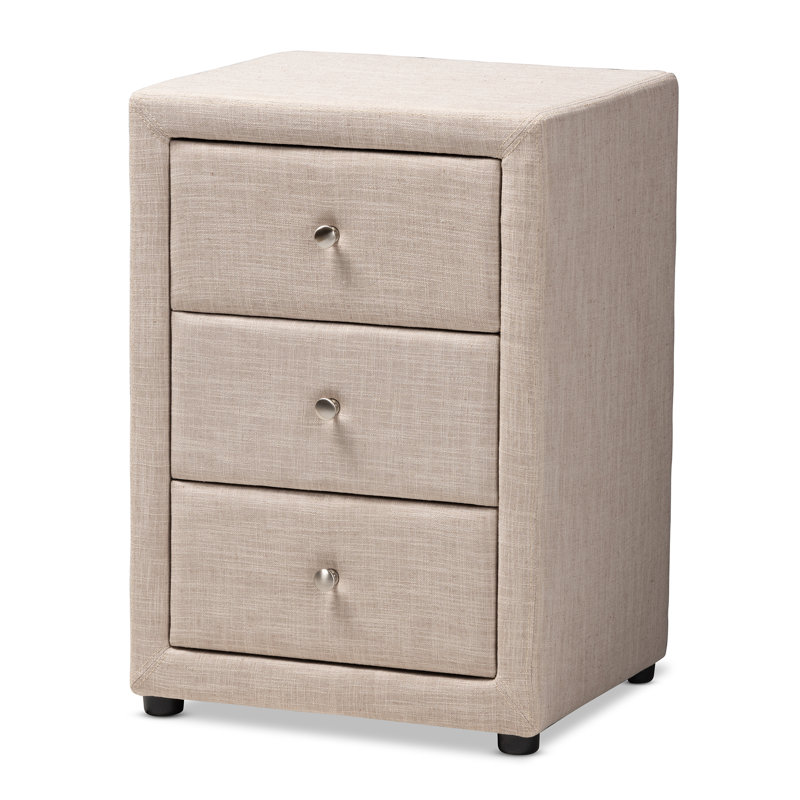 Kryslynn 18.5'' W Nightstand, Beige