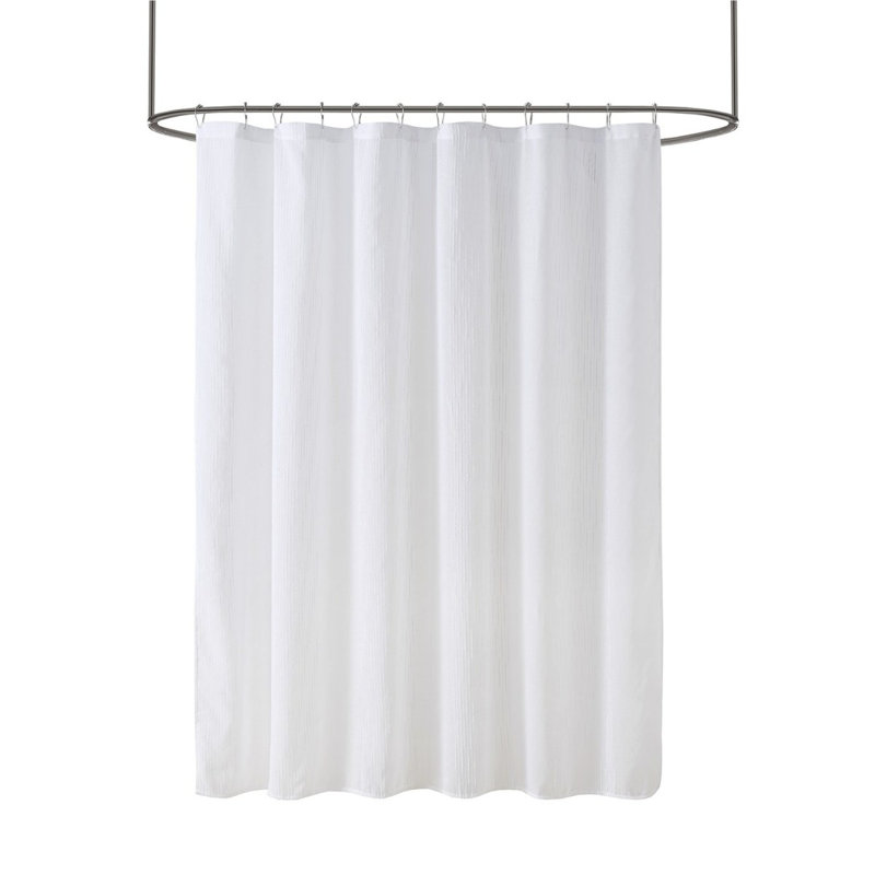 Rideau de douche diaphane, Blanc