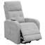 Fauteuil inclinable gris capitonné