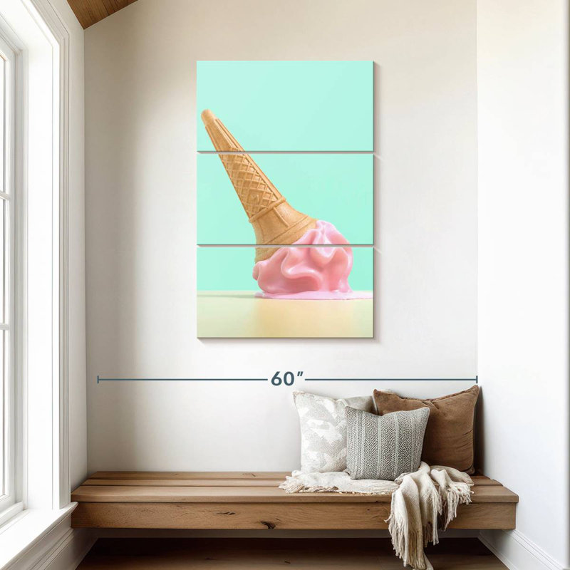 Yarlin Ice Cream Cone Spill, 45" H x 28" W